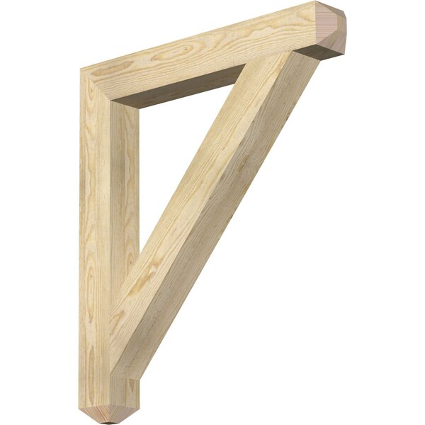 Ekena Millwork Traditional Craftsman Rough Sawn Bracket, Douglas Fir, 4"W x 30"D x 34"H BKT04X30X34TRA04RDF - main